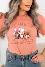 Load image into Gallery viewer, Girl Loves Fall Graphic Tee
