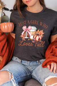 Girl Loves Fall Graphic Tee