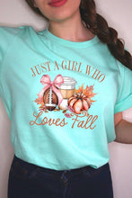 Load image into Gallery viewer, Girl Loves Fall Graphic Tee
