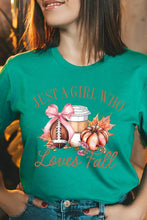 Load image into Gallery viewer, Girl Loves Fall Graphic Tee
