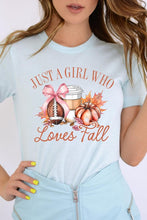 Load image into Gallery viewer, Girl Loves Fall Graphic Tee
