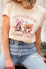 Load image into Gallery viewer, Girl Loves Fall Graphic Tee
