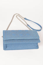 Load image into Gallery viewer, Studded Denim Crossbody Bag
