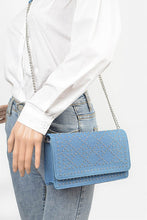 Load image into Gallery viewer, Studded Denim Crossbody Bag
