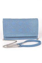 Load image into Gallery viewer, Studded Denim Crossbody Bag
