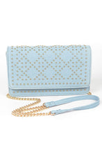 Load image into Gallery viewer, Studded Denim Crossbody Bag
