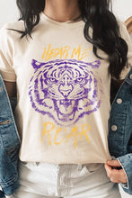 Load image into Gallery viewer, Hear Me Roar Tiger Graphic Tee
