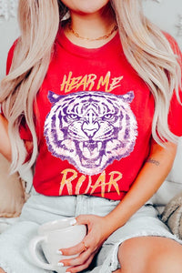 Hear Me Roar Tiger Graphic Tee