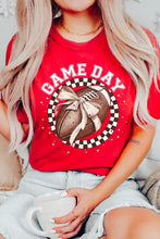 Load image into Gallery viewer, Game Day Football Bow Graphic Tee
