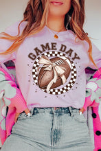 Load image into Gallery viewer, Game Day Football Bow Graphic Tee
