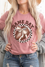 Load image into Gallery viewer, Game Day Football Bow Graphic Tee
