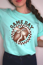 Load image into Gallery viewer, Game Day Football Bow Graphic Tee
