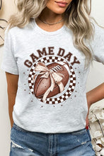 Load image into Gallery viewer, Game Day Football Bow Graphic Tee
