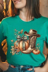 Howdy Pumpkin Western Fall Graphic Tee