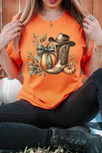 Load image into Gallery viewer, Howdy Pumpkin Western Fall Graphic Tee
