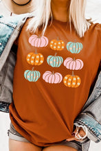 Load image into Gallery viewer, Cute Groovy Pumpkins  Graphic Tee
