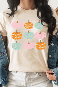 Cute Groovy Pumpkins  Graphic Tee