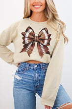 Load image into Gallery viewer, Gameday Football Fall Cute Bow Sweatshirt
