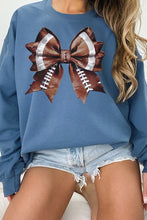 Load image into Gallery viewer, Gameday Football Fall Cute Bow Sweatshirt
