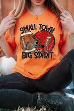 Load image into Gallery viewer, Small Town Big Spirit Football Graphic Tee
