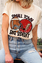 Load image into Gallery viewer, Small Town Big Spirit Football Graphic Tee
