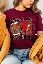 Load image into Gallery viewer, Small Town Big Spirit Football Graphic Tee
