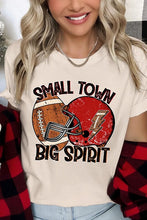 Load image into Gallery viewer, Small Town Big Spirit Football Graphic Tee
