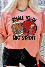 Load image into Gallery viewer, Small Town Big Spirit Football Graphic Tee
