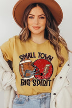 Load image into Gallery viewer, Small Town Big Spirit Football Graphic Tee
