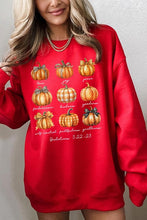 Load image into Gallery viewer, Fruits of The Spirit Pumpkin Graphic Sweatshirts
