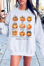 Load image into Gallery viewer, Fruits of The Spirit Pumpkin Graphic Sweatshirts
