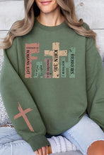 Load image into Gallery viewer, Faith Christian Graphic Fleece Sweatshirts
