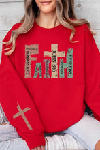 Load image into Gallery viewer, Faith Christian Graphic Fleece Sweatshirts
