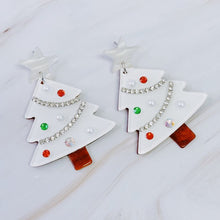 Load image into Gallery viewer, Winter Wonderland Christmas Tree Earrings
