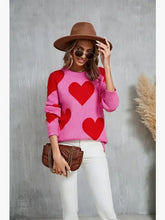 Load image into Gallery viewer, Heart Knit Sweater
