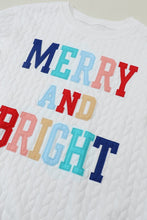 Load image into Gallery viewer, Merry and Bright Quilted Sweatshirt
