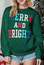 Load image into Gallery viewer, Merry and Bright Quilted Sweatshirt
