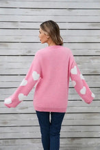 Load image into Gallery viewer, Fuzzy knit heart sweater
