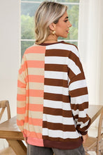 Load image into Gallery viewer, Color Block Drop Shoulder Pullover Sweatshirt
