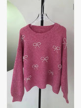 Load image into Gallery viewer, Bow knit sweater
