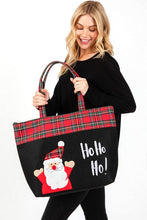 Load image into Gallery viewer, Santa Claus Christmas Oversized Tote Bag
