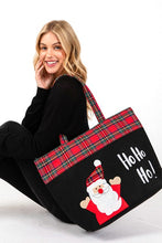 Load image into Gallery viewer, Santa Claus Christmas Oversized Tote Bag
