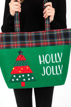 Load image into Gallery viewer, Christmas Tree Oversize Holiday Tote
