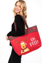 Load image into Gallery viewer, Oh Deer Christmas Oversize Tote
