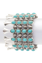 Load image into Gallery viewer, Statement Western Stretch Stone Bracelet
