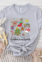 Load image into Gallery viewer, Christmas is my Favorite Doodle Holiday Tee
