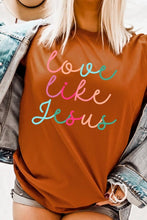 Load image into Gallery viewer, Colorful Love Like Jesus Graphic Tee
