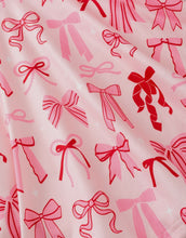Load image into Gallery viewer, Toddler Girls Valentine Bow Print Long Sleeves Dress-Ships 11/20
