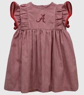 Alabama Crimson Tide Embroid. Red
Gingham Girls Ruffle Dress - Image #1