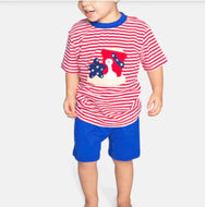 Beach Bucket Applique Boys Short Set - Image #1